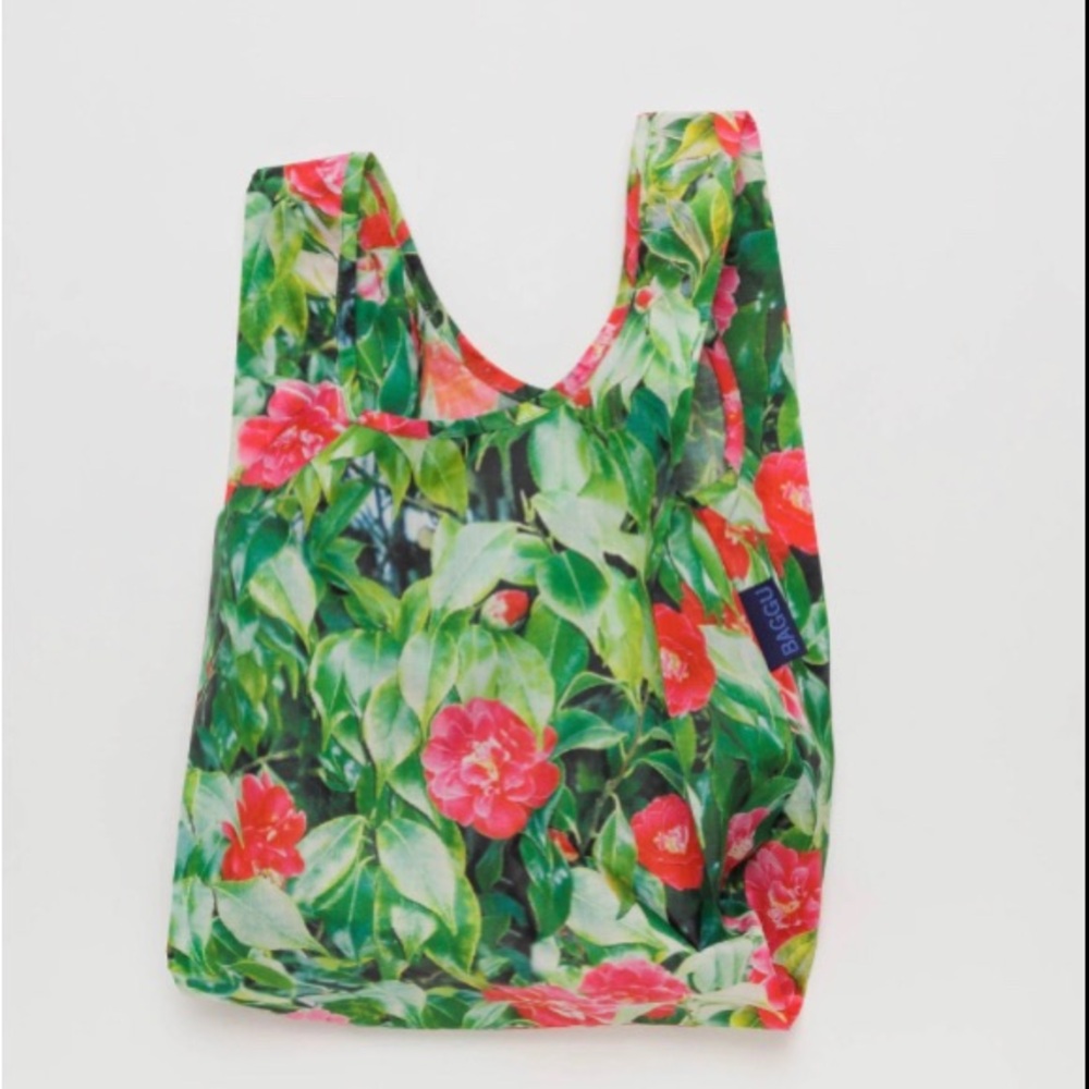 Baggu Standard Reusable Tote Bag Camellia Brand New - Picture 1 of 3